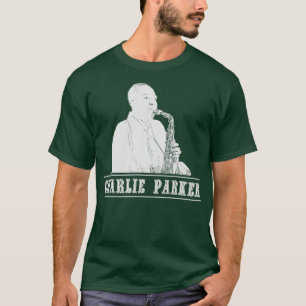 Camiseta Retro branco do Charlie Parker
