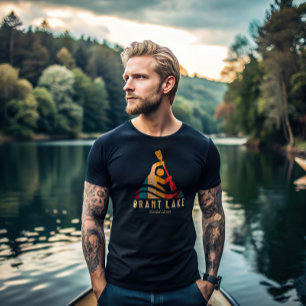 Camiseta Retro Brant Lake Kayaking