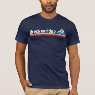 Camiseta Retro Breckenridge Mountain Ski Sunset