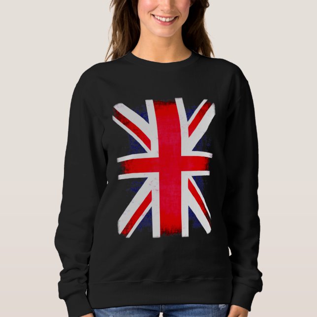 Camiseta Retro British England Union Jack Uk Flag Patriotic (Frente)