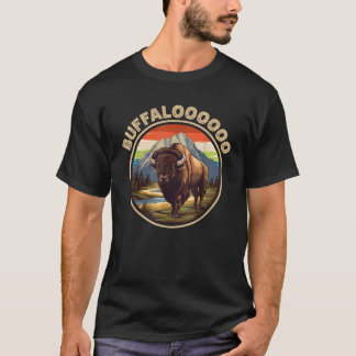Camiseta Retro Buffalo Sunset Lucky Casino Slots Buffalooo