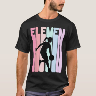Camiseta Retro Bysketbyll Player de 11 anos de idade para 1