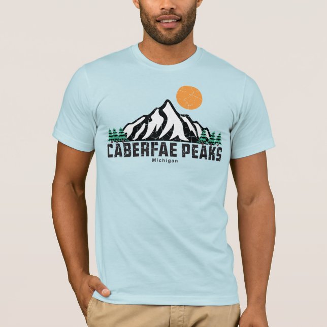 Camiseta Retro Caberfae Peaks Ski (Frente)
