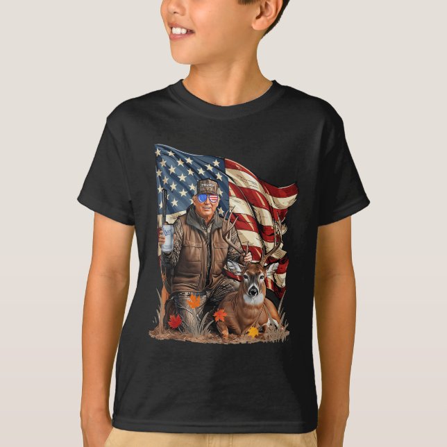 Camiseta Retro Caça De Tremores De Cerveja Engraçada (Frente)