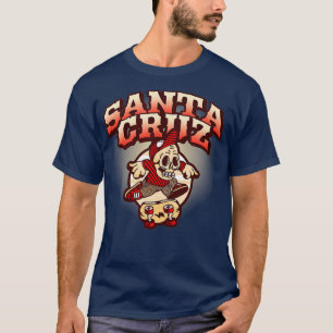 Camiseta Retro California Skateboarder Papais noeis Cruz