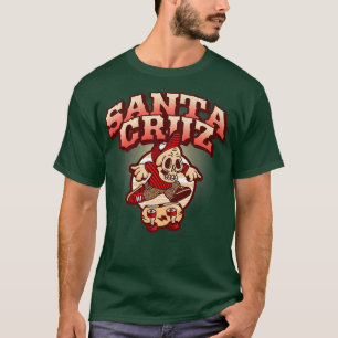 Camiseta Retro California Skateboarder Papais noeis Cruz