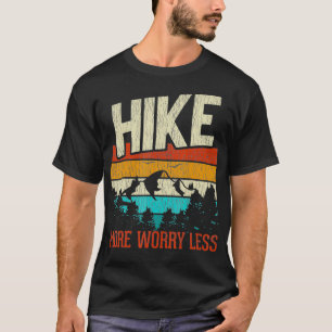 Camiseta Retro Caminha Mais Preocupada Menos Caminhada Mont