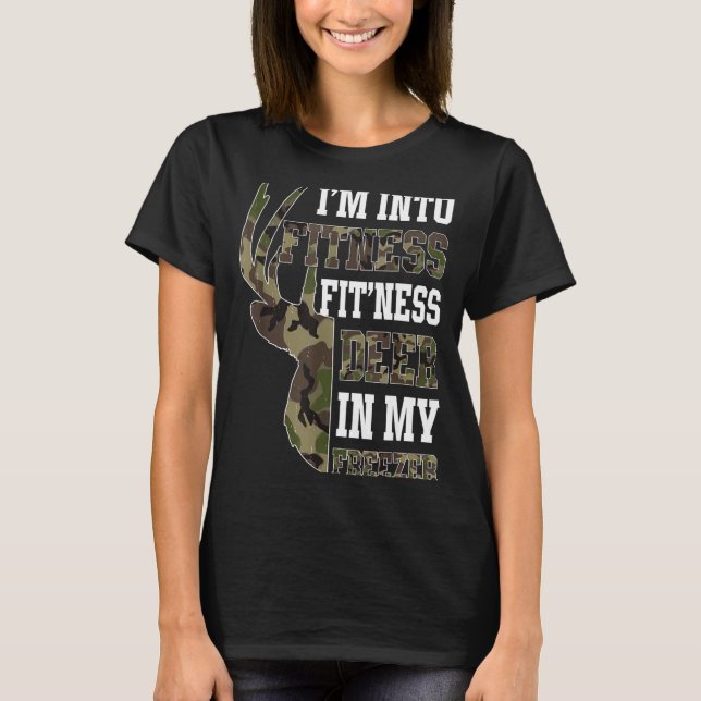 Camiseta Retro Camo Deer Hunting Funny Wildlife Hunter Men  (Frente)