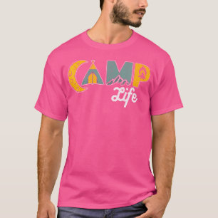 Camiseta Retro Camp Life Outdoor Camping Mountain Hiking Hi