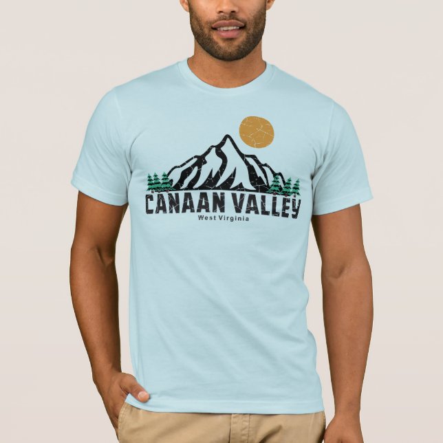 Camiseta Retro Canaan Valley Ski (Frente)