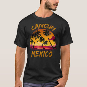 Camiseta Retro Cancun Mexico Beach Summer Souvenir