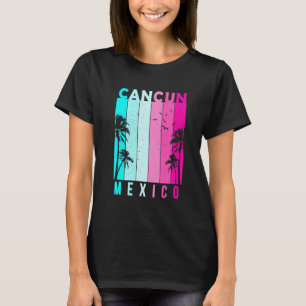 Camiseta Retro Cancun Mexico Beach Summer Souvenir