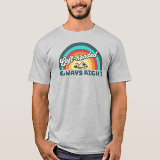 Camiseta Retro canhoto, sempre à direita