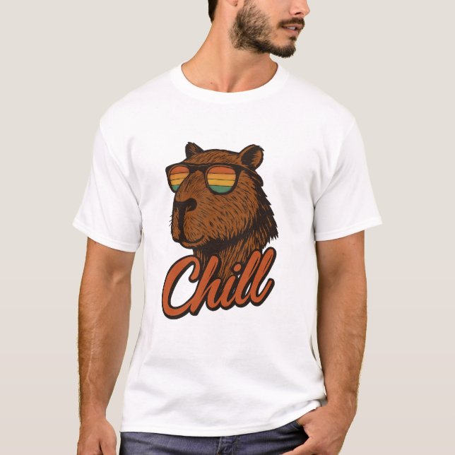 Camiseta Retro Capybara (Frente)