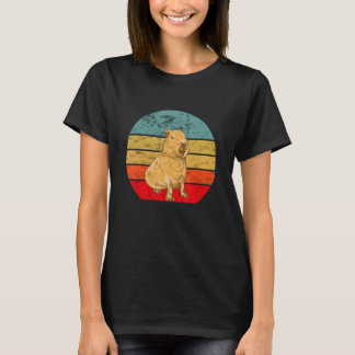 Camiseta Retro Capybara Capybara Rodent Animal Capybara
