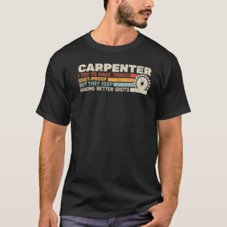 Camiseta Retro carpinteiro para marceneiros masculinos