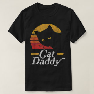 Camiseta Retro Cat Daddy Black Cat Design