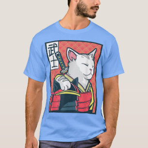 Camiseta Retro Catzilla - Arte Antiquada de Gato Japonês - 