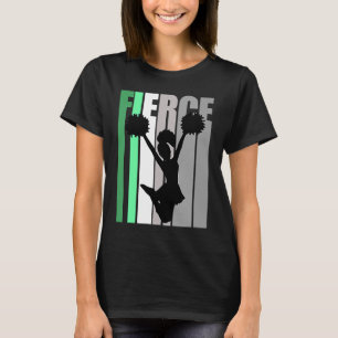 Camiseta Retro Cheerhead Fierce Birthday Strong