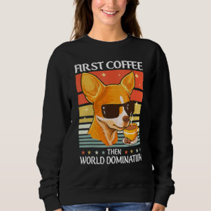 Camiseta Retro Chihuahua Sunglass Café Pet Dog Vintage