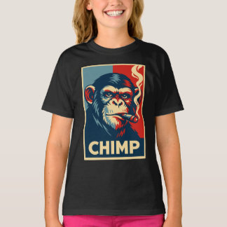 Camiseta Retro Chimp smoking Cigar Poster