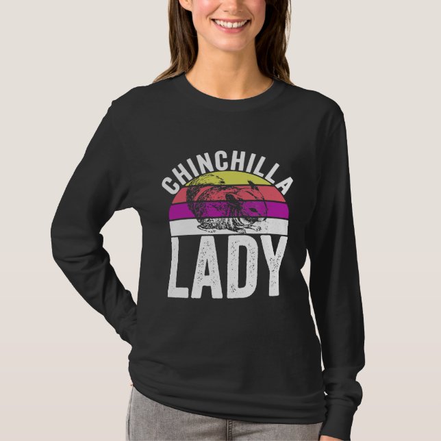Camiseta Retro Chinchilla Lady S (Frente)