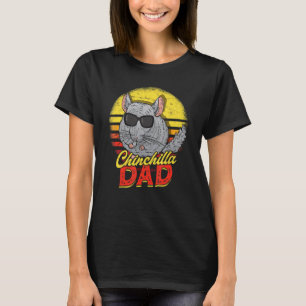 Camiseta Retro Chinchilla Pai Pet Rodent Chinchilla Proprie