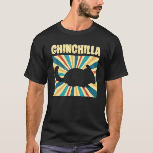 Camiseta Retro Chinchilla Pet Rodent Chinchillas Lover