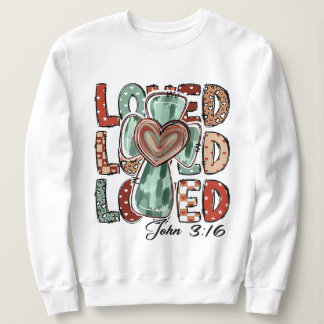 Camiseta Retro Christian Cross Loved John 3:16