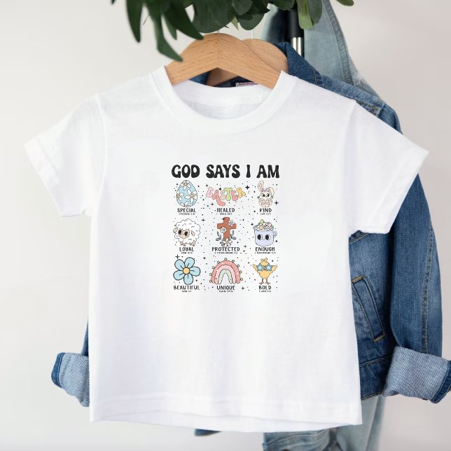 Camiseta Retro Christian Deus Diz Que Sou Páscoa (Criador carregado)