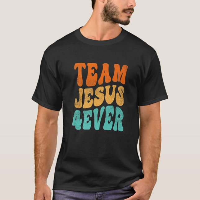 Camiseta Retro Christianity Faith Christ Lord Savior Team J (Frente)
