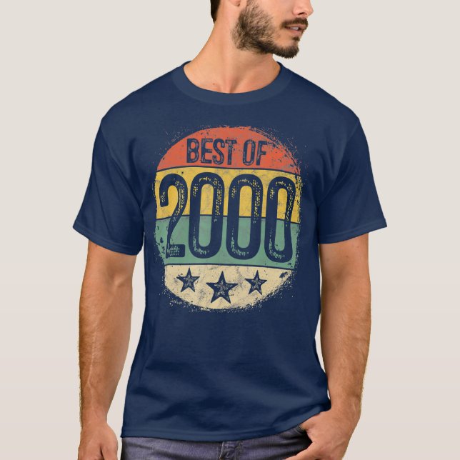 Camiseta Retro Circular Melhor do Presente de Aniversário d (Frente)