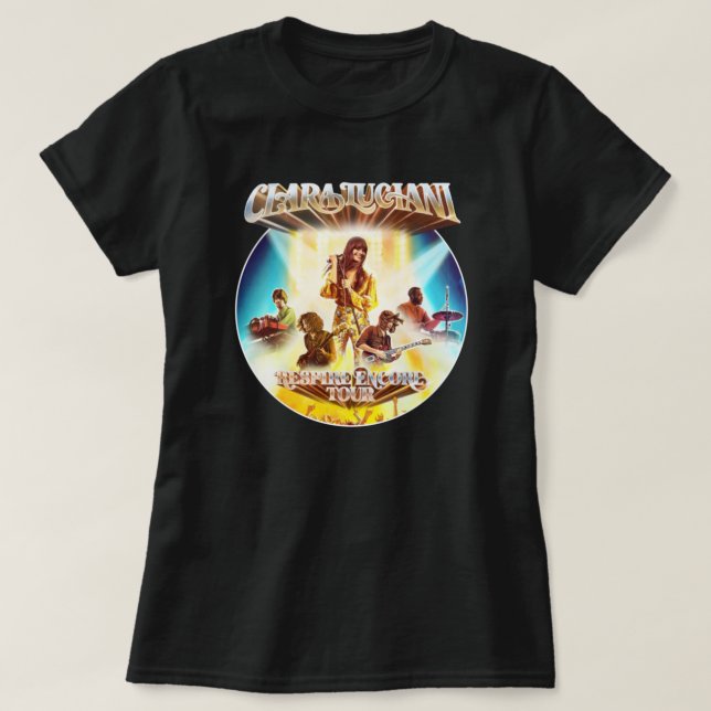 CAMISETA RETRO CLARA LUCIANI TRIBUTE DESIGN (Frente do Design)