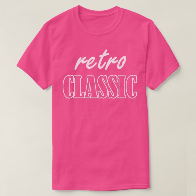 Camiseta retro clássico 1 (Frente do Design)