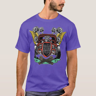 Camiseta Retro Clássico do Hot Rod