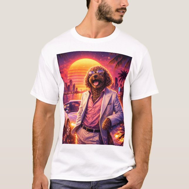 Camiseta Retro Cockapoo Estilo Anos 80 (Frente)