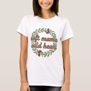 Camiseta Retro Cogumelo Floral Mamãe SVG Estético