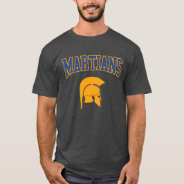 Camiseta Retro College Blue Orange Martians Esporte