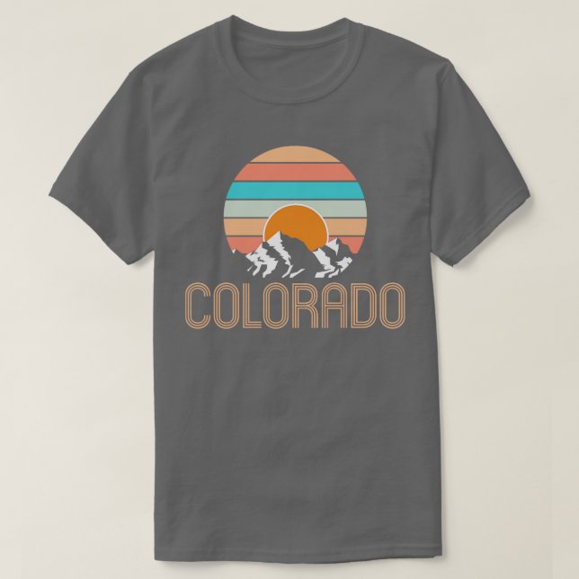 Camiseta Retro Colorado Souvenir Colorado (Frente do Design)