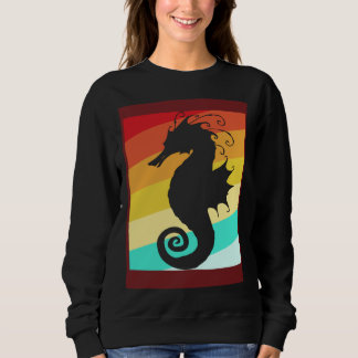 Camiseta Retro Colorful Seahorse