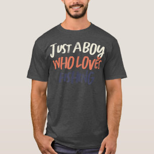 Camiseta Retro Colorido Engraçado Apenas Um Menino Que Ador