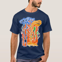 Camiseta Retro Colorido, Groovy Funky Abstrato Dream