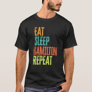 Camiseta Retro Coma Dormir Hamilton Repetir Legenda Origina