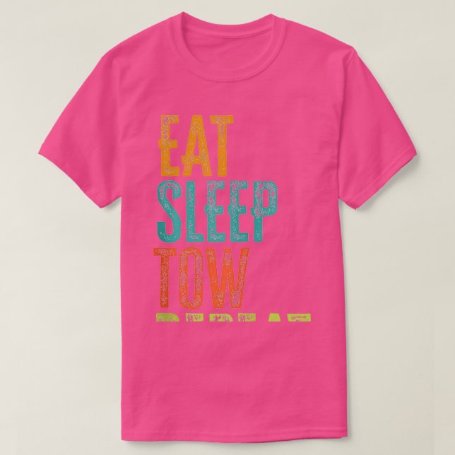 Camiseta Retro Coma Dormir Repetidamente Caminhante De Cami (Frente do Design)