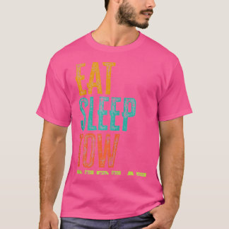 Camiseta Retro Coma Dormir Repetidamente Caminhante De Cami