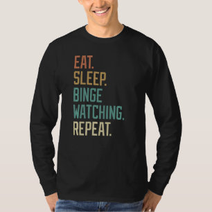 Camiseta Retro Coma Dormir Via Vintagem Repetida