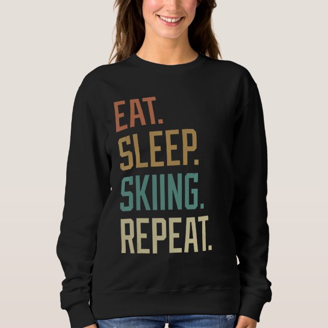 Camiseta Retro Comer Repetição de Pele com Sono (Frente)