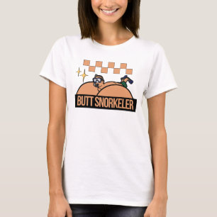 Camiseta Retro Comfort Bunda Snorkeler, Divertido Adulto, A