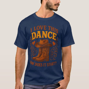 Camiseta Retro Como Ele Dança Começa Dançarino de Linha Paí