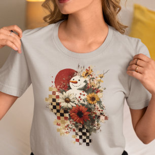 Camiseta Retro Conselho Checkup Snowman no Natal